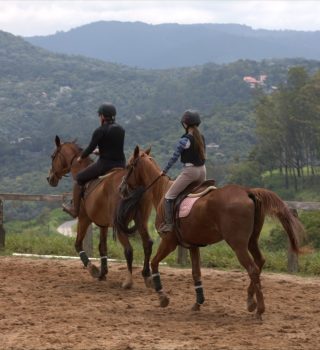 Qual é o objetivo das aulas de equitação?